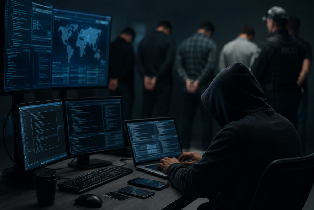 Delhi Police cybercrime investigation targeting an online fraud network