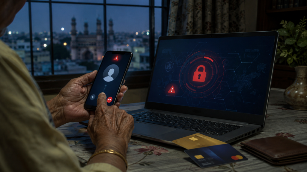Hyderabad mein cyber fraud ka shikaar senior citizens