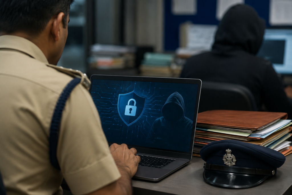 Karnataka CID officer investigating cybercrime and frozen bank account cases