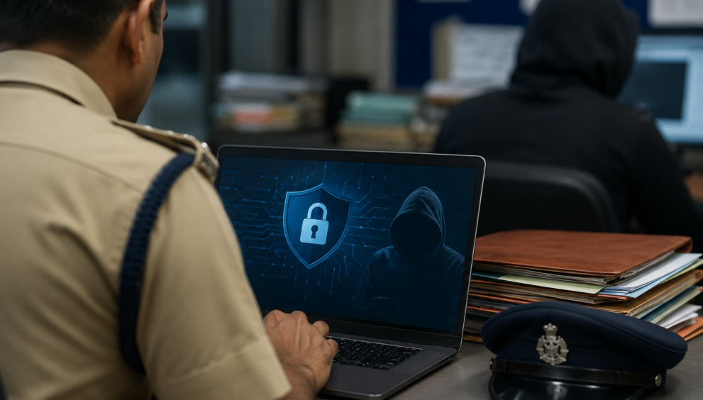 Karnataka CID officer investigating cybercrime and frozen bank account cases