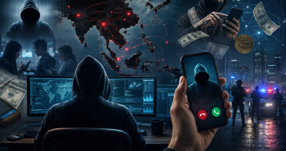 Cybercrime investigators target international cyber scam networks operating across South and South-East Asia.