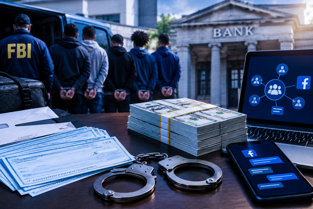 Five Fresno residents involved in a Fresno bank fraud scheme involving stolen checks, bank accounts, cash, and a federal law enforcement investigation.