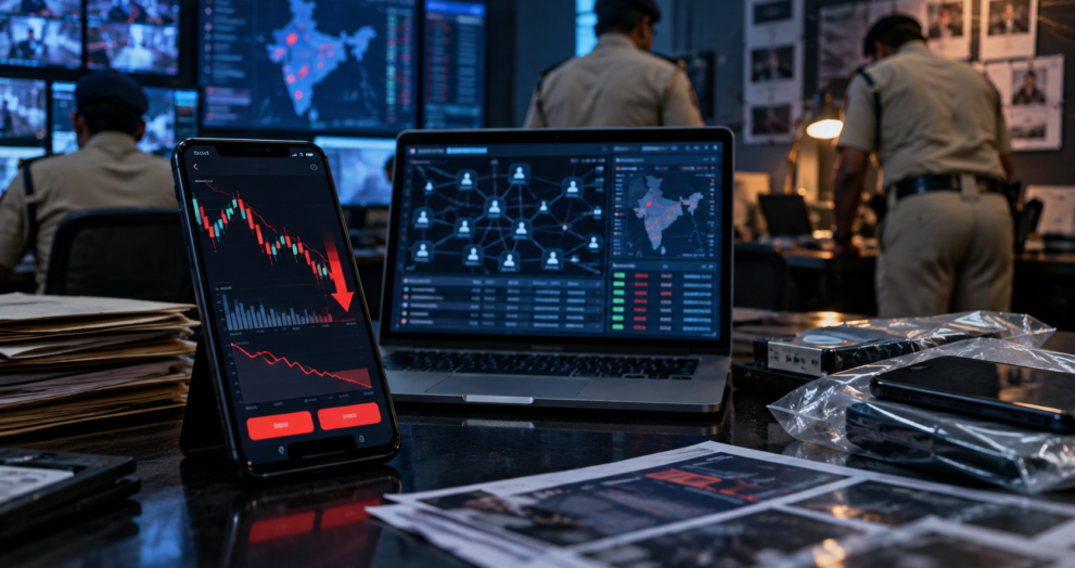 Indore Police investigating a fake stock trading app and online investment fraud
