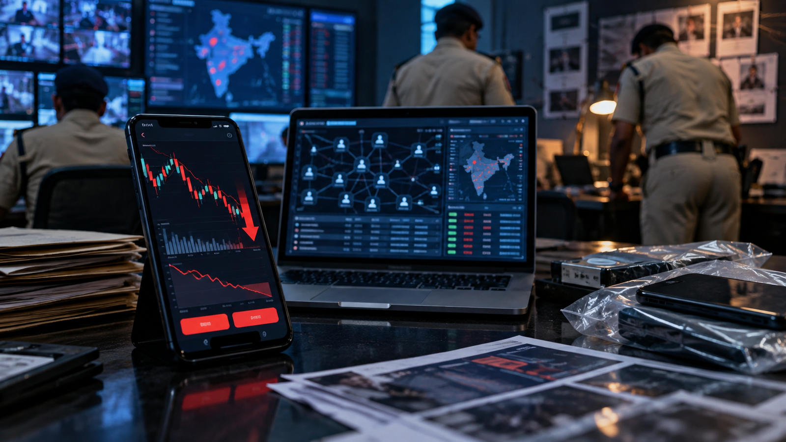 Indore Police investigating a fake stock trading app and online investment fraud