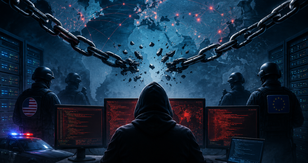 Russian cybercrime operation dismantled after 20 years during an international law enforcement crackdown.