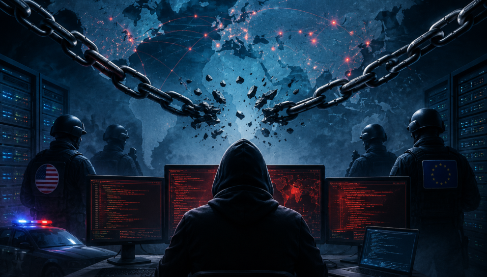 Russian cybercrime operation dismantled after 20 years during an international law enforcement crackdown.